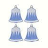 Bell Ornament Linen Cocktail Napkins