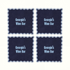 The Vivienne Square Cocktail Napkins - Navy